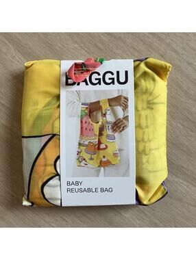 New Baby BAGGU Reusable Bag Shopping 2024 Bag Patisserie Yellow Quirky Cakes